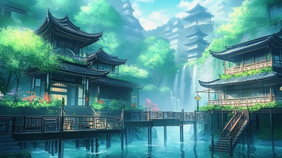 绿色游戏场景壁纸