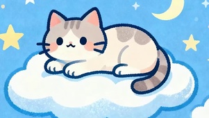 可爱猫咪带鱼屏