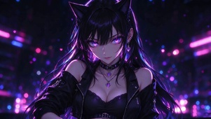 4K紫瞳少女