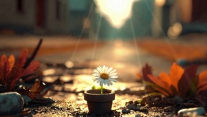 一盆小花