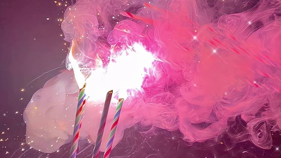 粉色烟花桌面壁纸