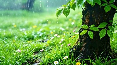 护眼治愈小雨4K