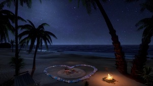 唯美海边星夜