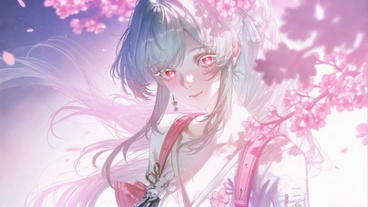 粉樱漫舞绯雪