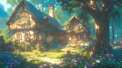 阳光森林静谧小屋