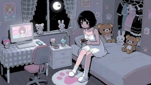 像素游戏少女