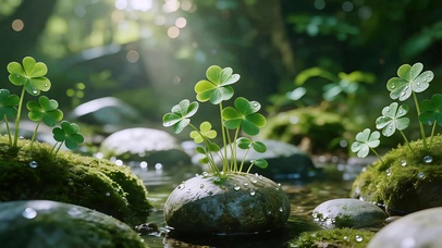 幸运四叶草 治愈护眼
