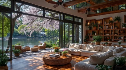 临水花居