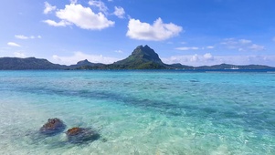 4k碧绿海边