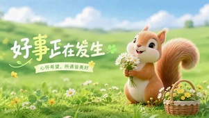 好事正在发生可爱松鼠