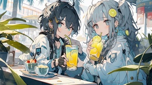 喝饮料