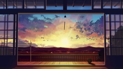 唯美夏季余晖风铃