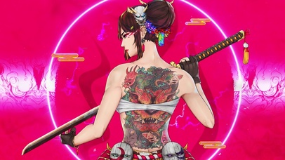 赛博朋克 般若美女