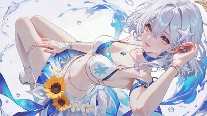 夏日泳装美少女-知更鸟晴歌