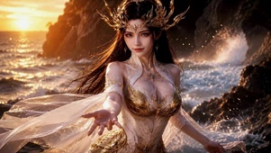 海岸金冠女神
