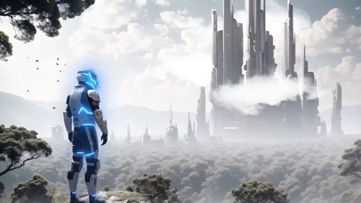 唯美未来科技绿色城市