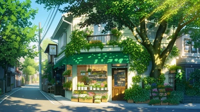 夏天街角