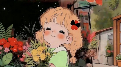 巷口花房的温柔晚风