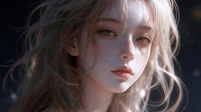温柔金发少女