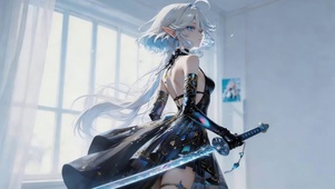 可爱长刀少女