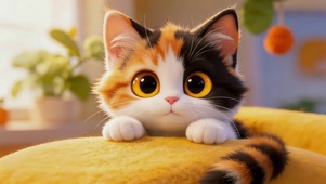可爱小花猫