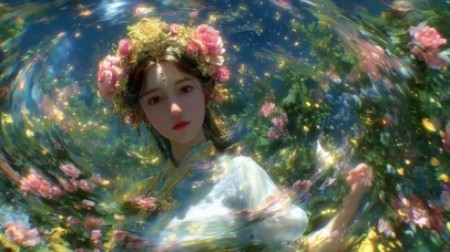 花冠美少女梦境中