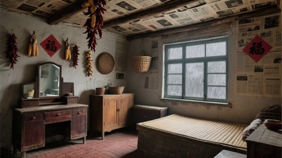 【雨景】农村的老宅