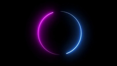 炫酷霓虹跑马灯