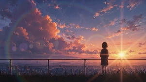放学后的夕阳