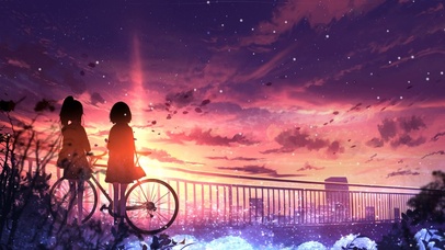 闺蜜看雪花