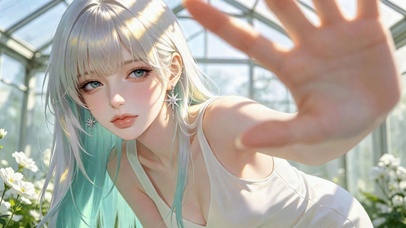 花房少女的伸手邀约