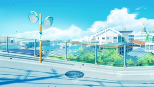 唯美治愈桥上风景