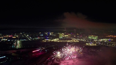 烟花夜晚除夕礼花