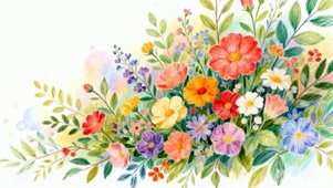 护眼花草小清新