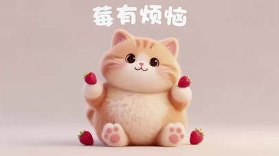 可爱猫咪莓有烦恼
