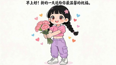 早上好