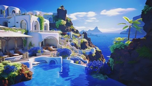 清新护眼海域风光美景