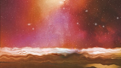 4K 高清 星空下的一条小船