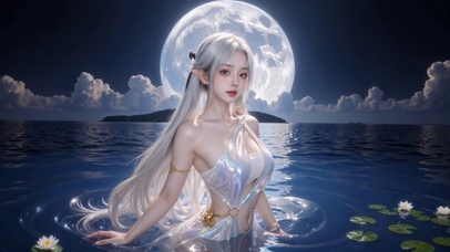 月下泳装季莹莹（4K）