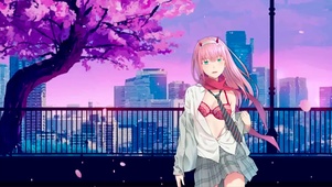 粉色美少女