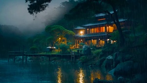 雨夜江边山庄