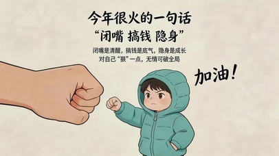 闭嘴，搞钱，隐身