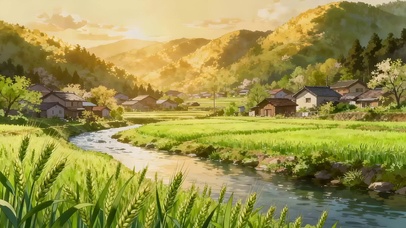 唯美的草原河流