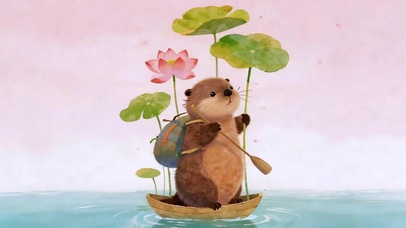 荷间小水獭