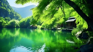 湖泊美景
