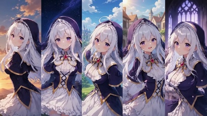 白毛萝莉美少女 