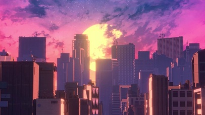 4K创意城市日出