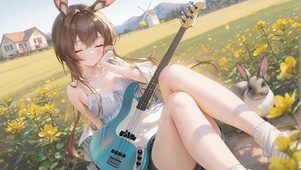 花海间的温柔回响阿米娅