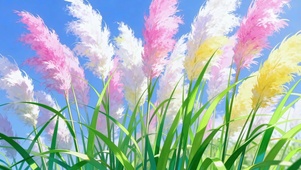 飘絮蒲苇