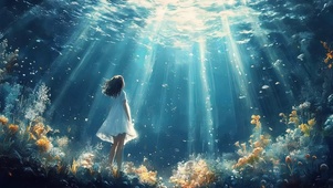 海底氧气唯美魔法少女